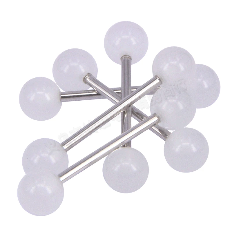 20 шт./лот пластиковые штанги для пирсинга языка кольца светящиеся панк Модные