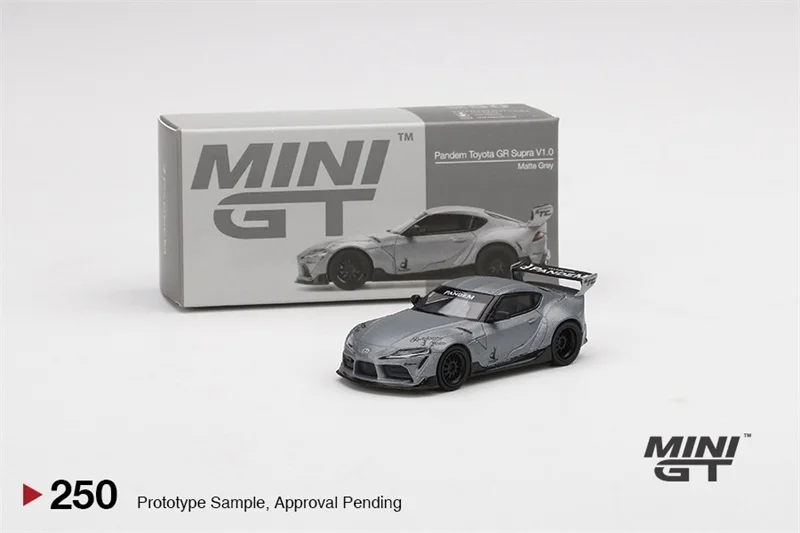 

MINI GT 1:64 Pandem Toyota GR Supra V1.0 Matte Grey RHD Diecast Model Car