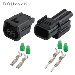 1/5/10/20/50/Sets 2 Pin 1.5mm 6189-7408 Car Balck Waterproof Auto Connector For Civic Accord Speaker Plug Sensor LED Headlight