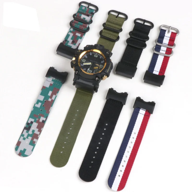 

Nylon Sport Straps For Casio G-shock GWG-1000GB GWG1000GB Fashion Durable Anti-fall Premium Quality Watchbands Wrist Band
