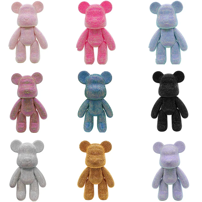 Diy алмазная живопись с милым медведем вышивка популярные аксессуары блестящие