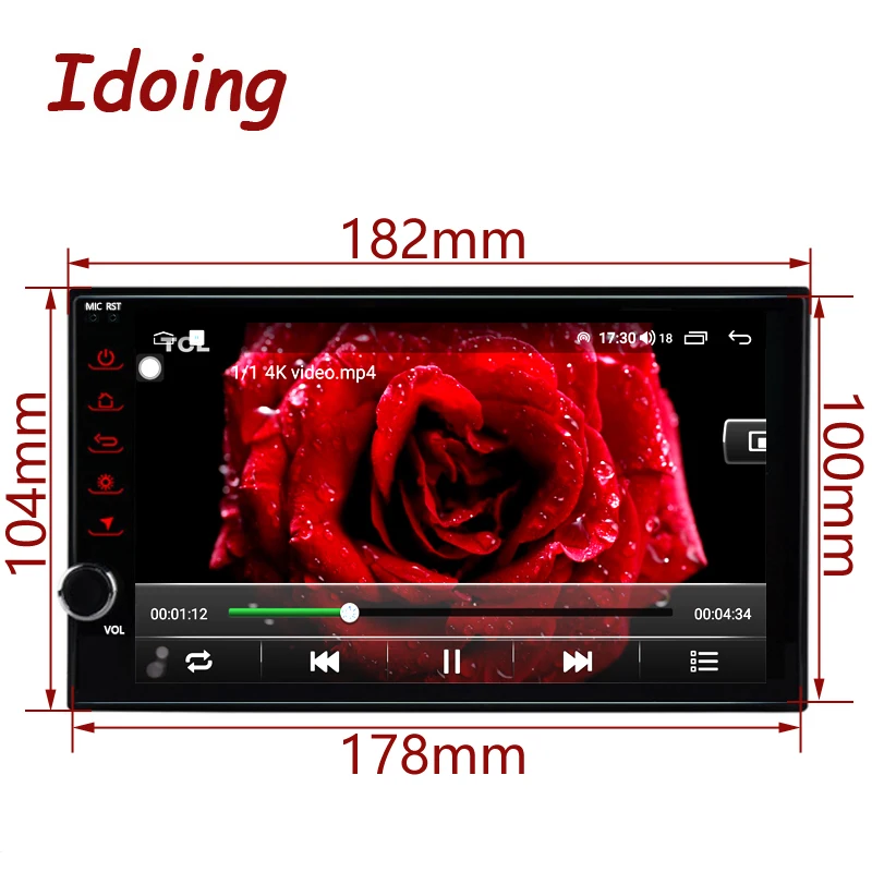 Idoing 7 &quotавтомобильный головный блок Plug And Player Android для Mazda Almera Toyota Volkswagen Nissan Kia VW