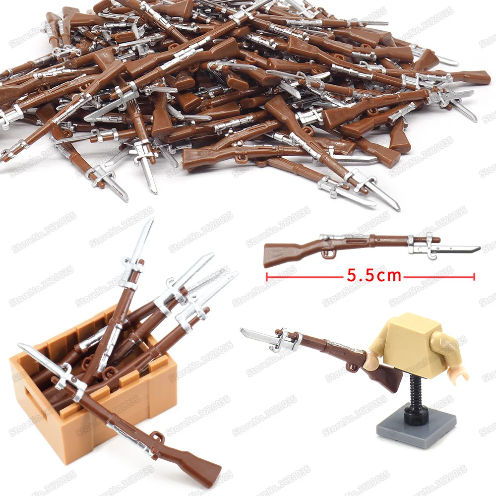 Легион блок военные фигуры оружие солдат Серебряный шип пистолет Нож Diy