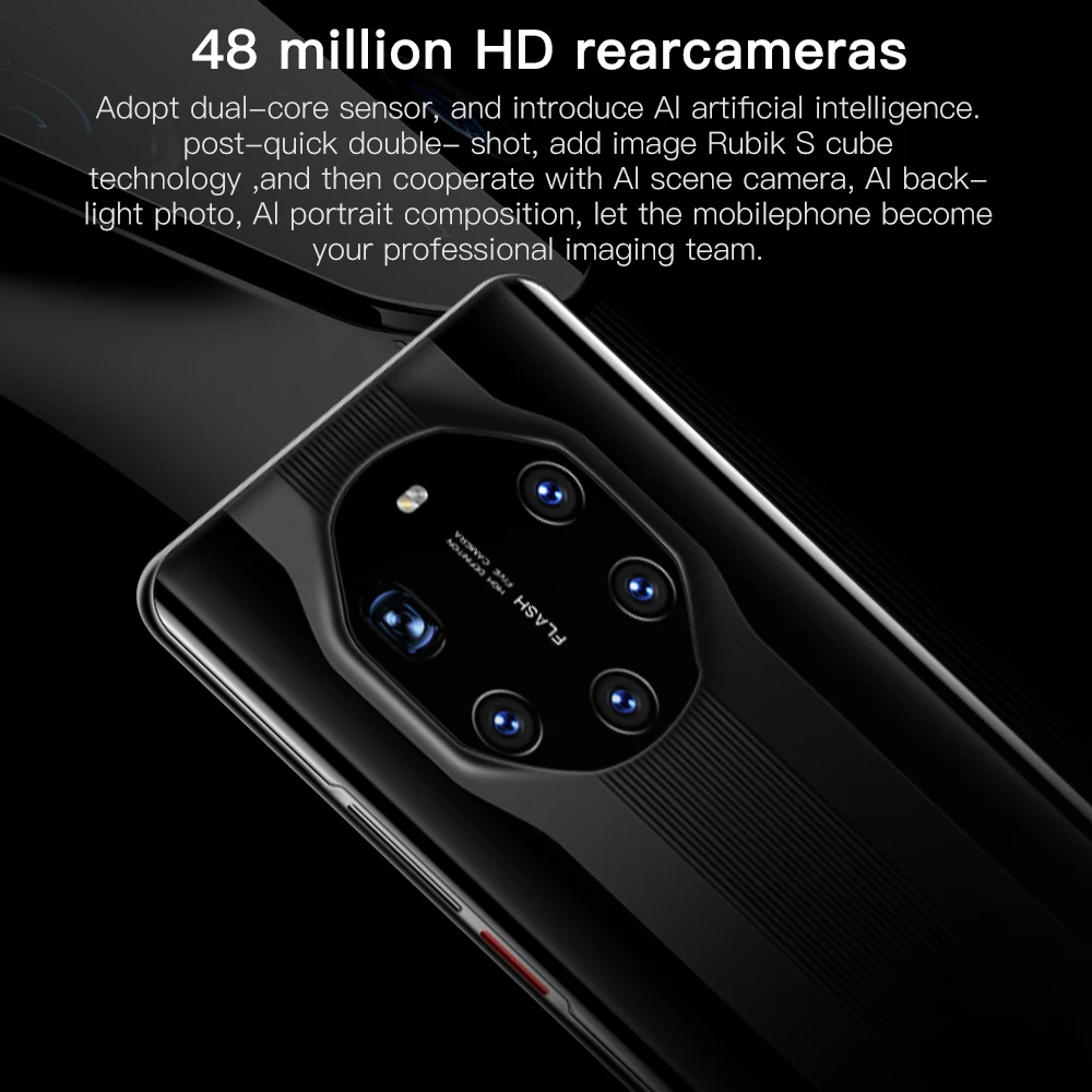 

Global Mate40 RS 5G LET 7.3 inch Android Smartphones 12GB+512GB Cellphones MTK6889 10-Core 6000mAh 24+48MP Dual SIM Mobile Phone