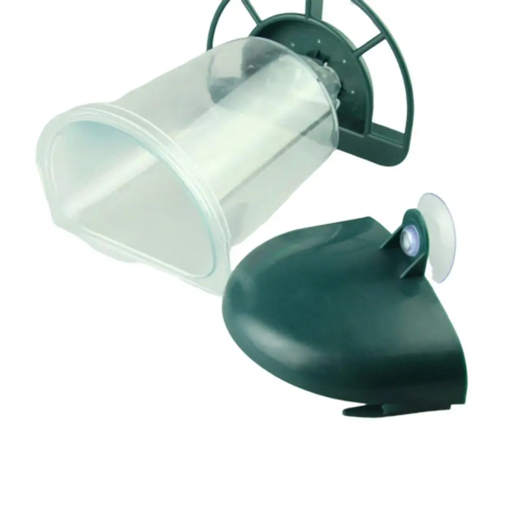 Прозрачная подвесная автоматическая кормушка для птиц с крышкой дозатор подачи