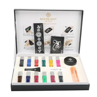 free shipping 12 color temporary tattoo body art condensation liquid kit 12 colors of simulation tattoo set high quality
