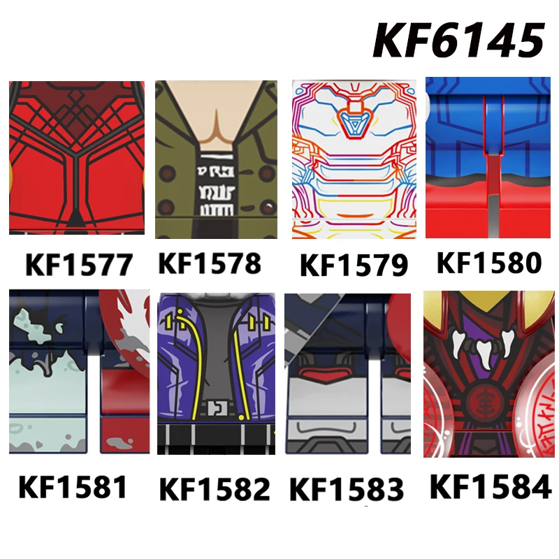 

KF6145 Single Sale New Movie Series Building Blocks Mini Action Figures Educational Bricks Toys For Children Gifts