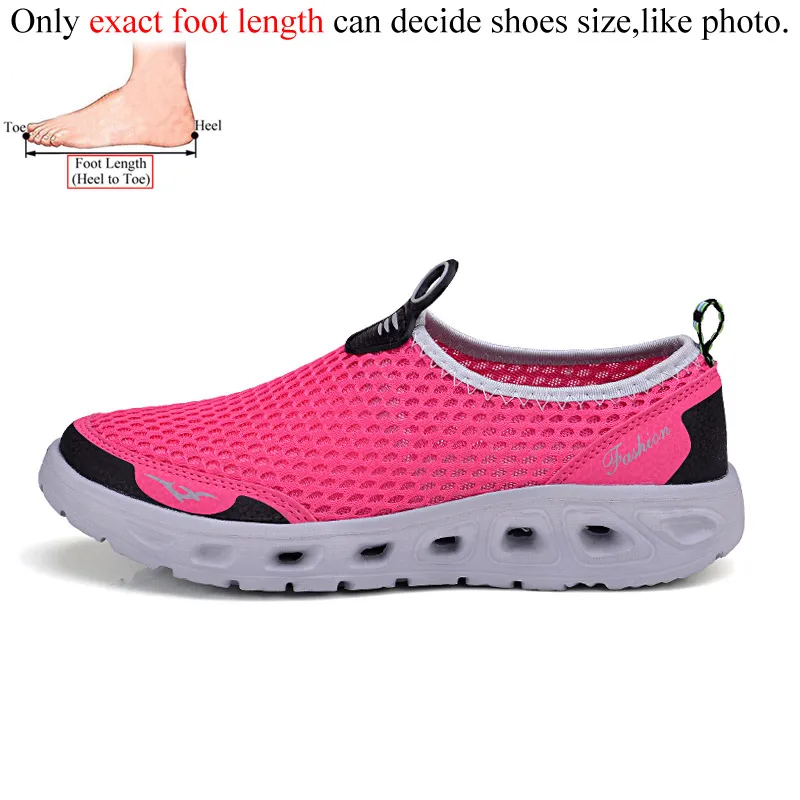 Rose Red Aqua мужские кроссовки; женская обувь для пляжа моря для ходьбы; zapatillas mujer; вождения, рыбной ловли waterschoenen Мужская Спортивная обувь без шнуровки, Дамская обувь - Цвет: Rose Red