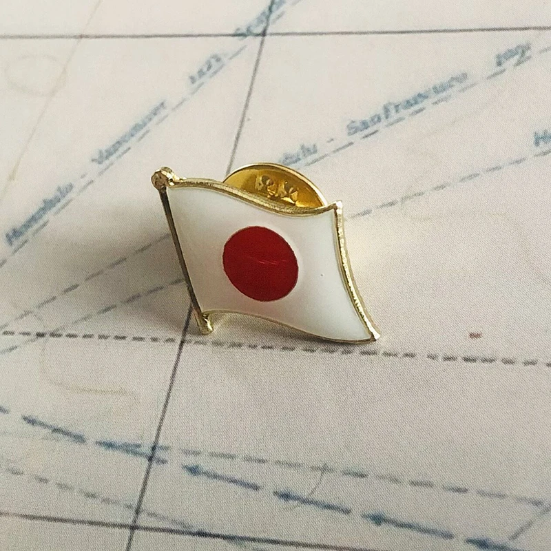 Японский национальный флаг значки повязка на руку нашивки с вышивкой и заколка