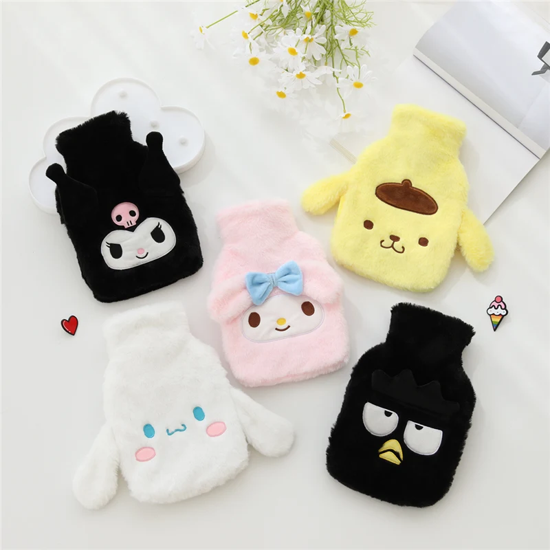 Anime Melody Kuromi Cinnamorolls Plush Hot Water Bag Kawaii Soft Stuffed Toy Keep Warm Soft Sofa Gift For Baby Decor Gift Girl