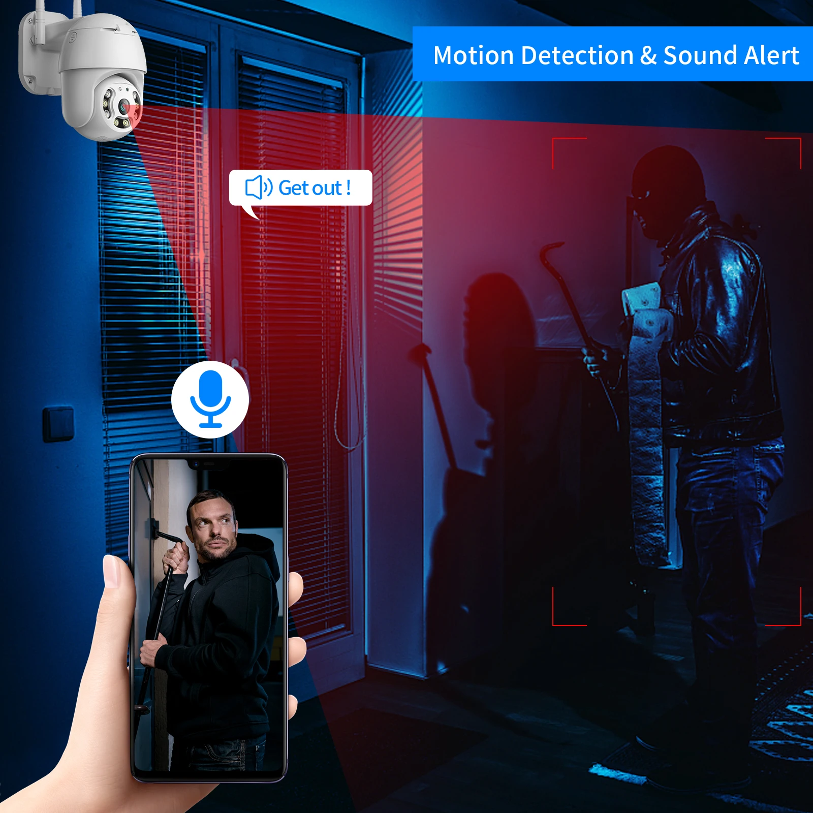 Камера Наружного видеонаблюдения Sdeter 3 Мп Wi-Fi 2 МП | Безопасность и защита