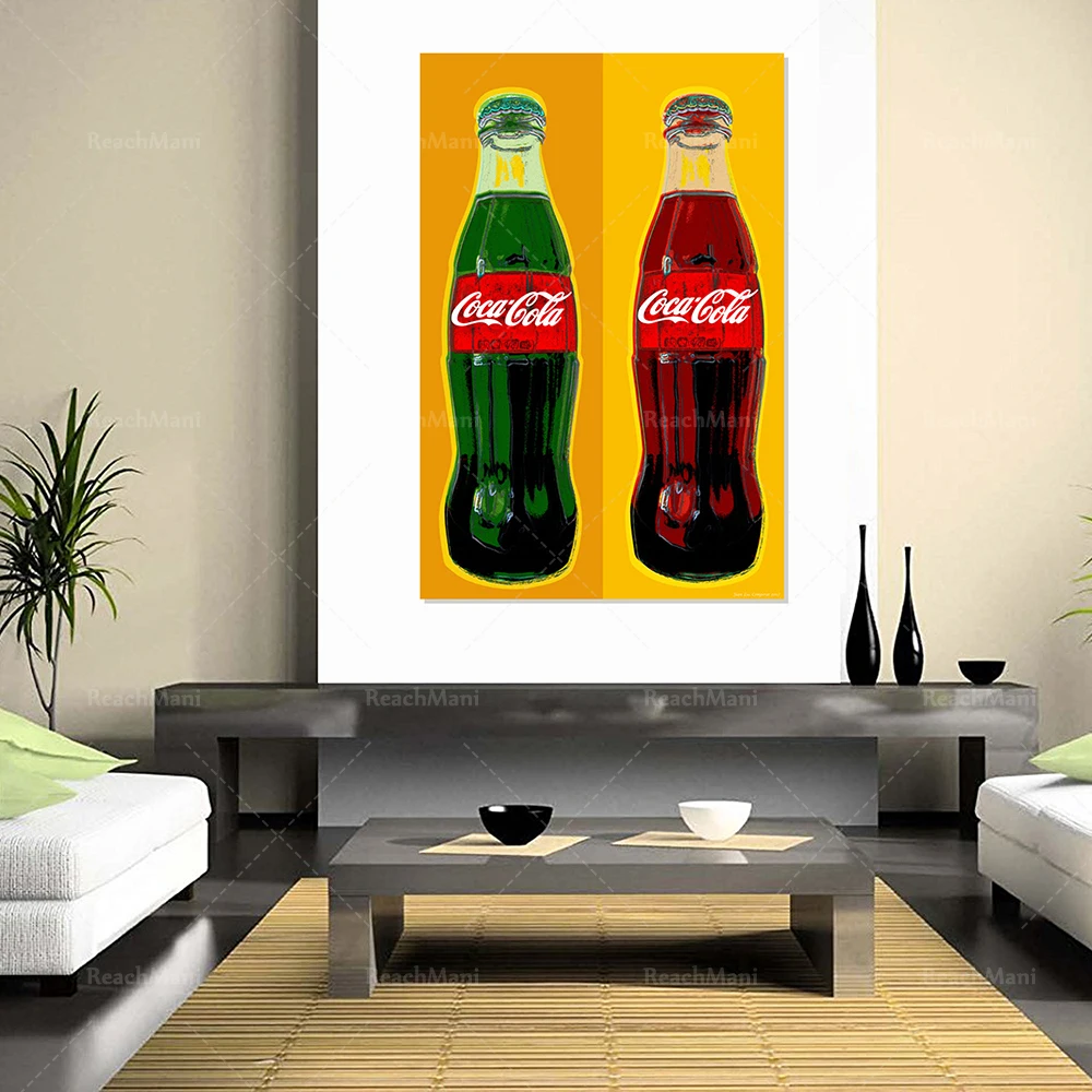 

Drink instead of art Warhol impression style poster