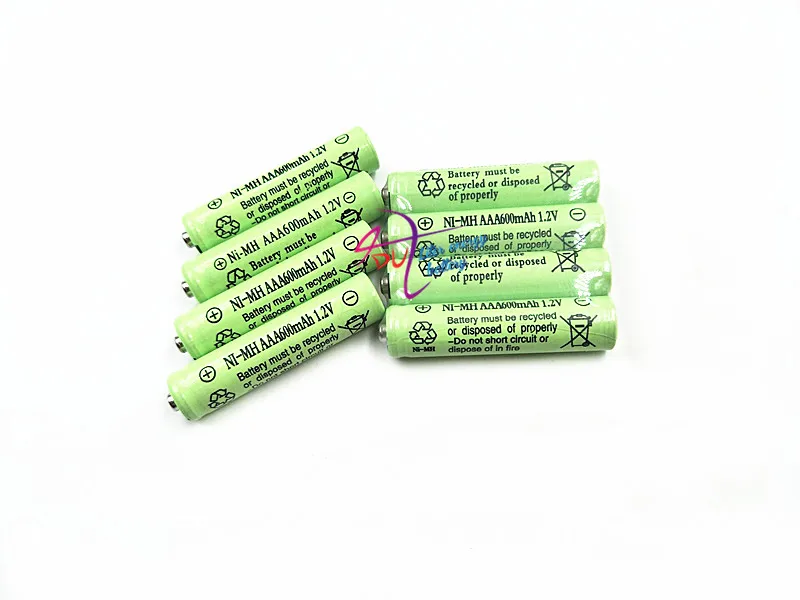 4-20 шт 10450 1,2 V 600MAH аккумуляторная батарея 600mAh реальная емкость NiMh AAA батареи набор с 1000 циклом для светодиодный фонарик