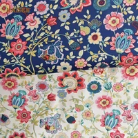 haisenprinted twill cotton fabricgorgeous floral clothdiy sewing quilting for babychild bedding clothing materialby meter