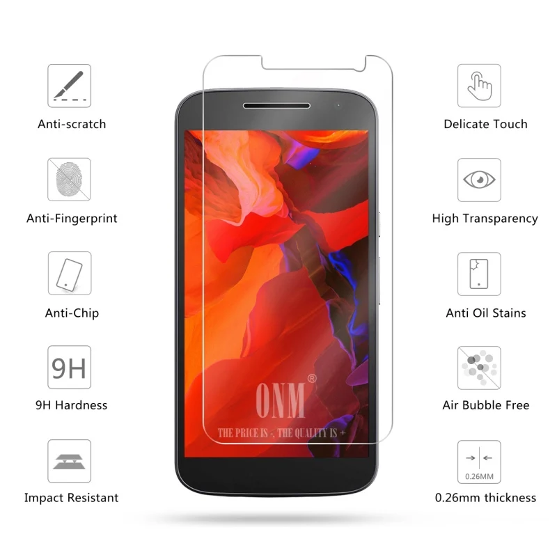 2.5D 0 26 мм 9H Премиум Закаленное стекло для Motorola Moto G4 Защитная пленка *|tempered glass|premium