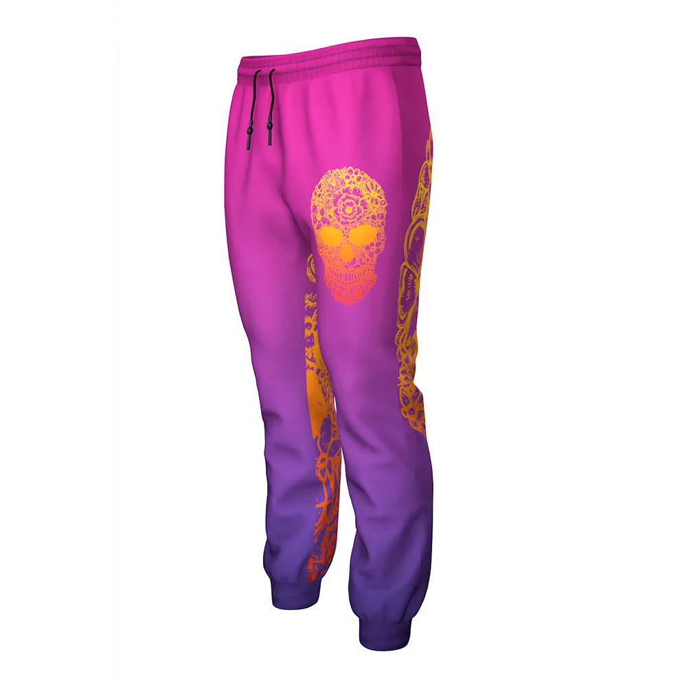 

Men High quality 3d print Mexico Day of the Dead Skull Festiva Celebration Flowers unisex jogger pants