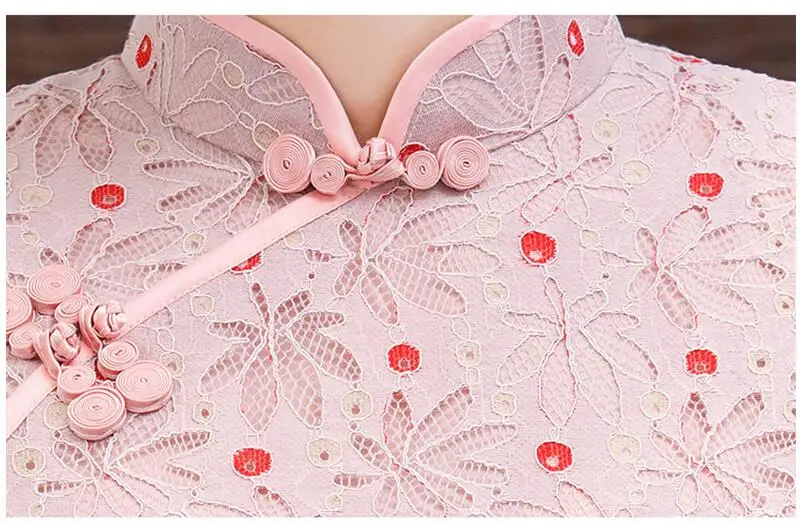 Вечерние, вьетнамские, aodai, Китайская традиционная одежда для женщин, qipao, короткий рукав, кружевное, китайское, восточное платье, современное, cheongsam