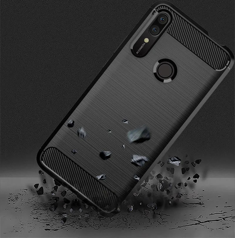 Чехол из углеродного волокна для huawei P Smart Z чехол противоударный бампер