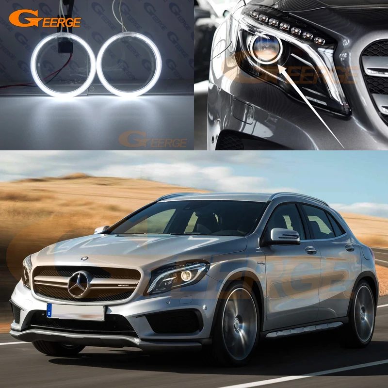 Для Mercedes Benz GLA X156 2014 2015 2016 пред лицевая сторона ксеноновая фара отличная ультра