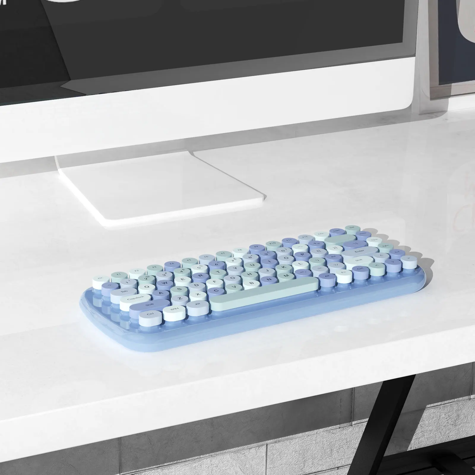 Беспроводной клавиатура и Мышь комплект в стиле ретро панк машинки дизайн для