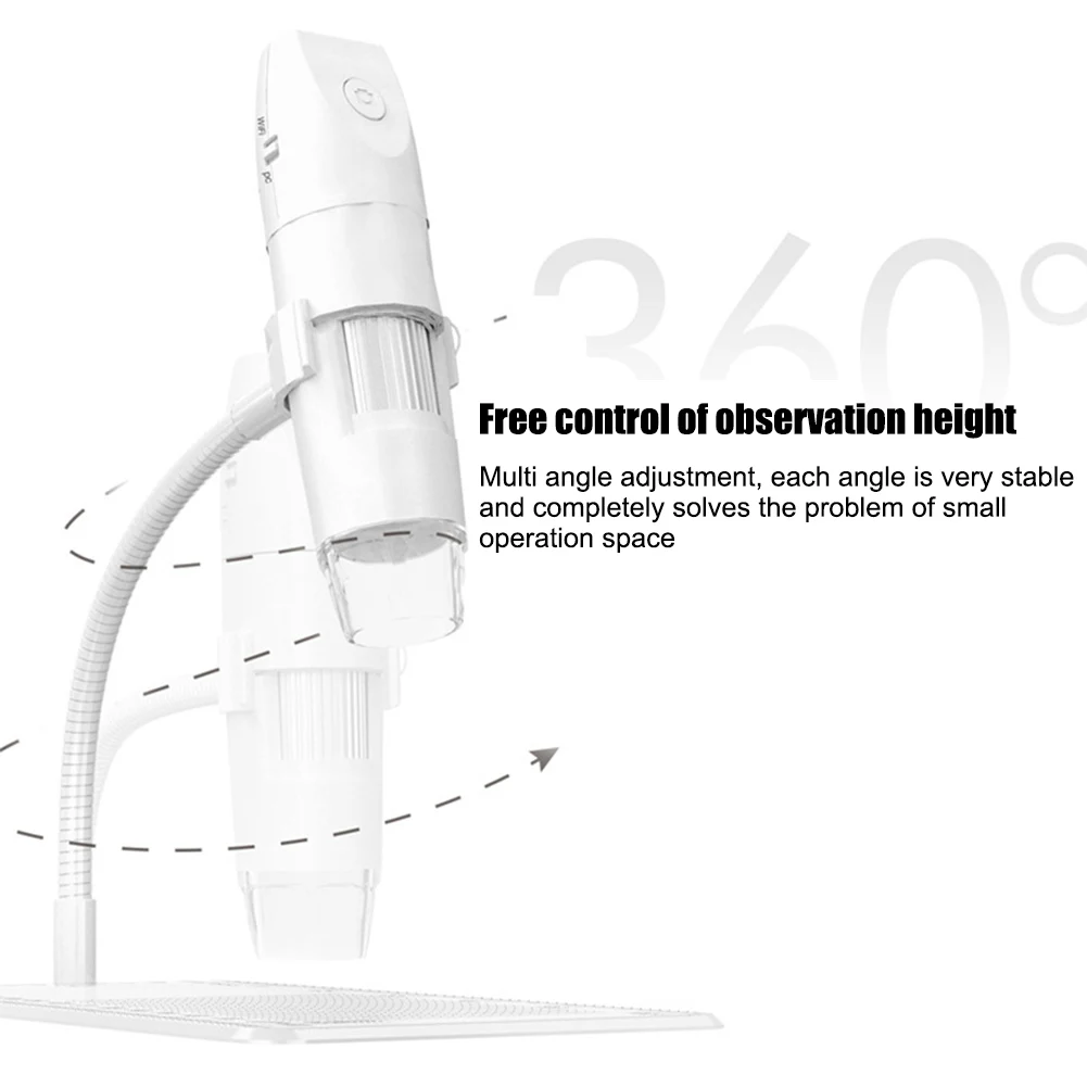 

Multifunctional Wireless Digital Microscope 1000X High Definition USB 8 Adjustable LED Electron Micro Scope Camera FKU66