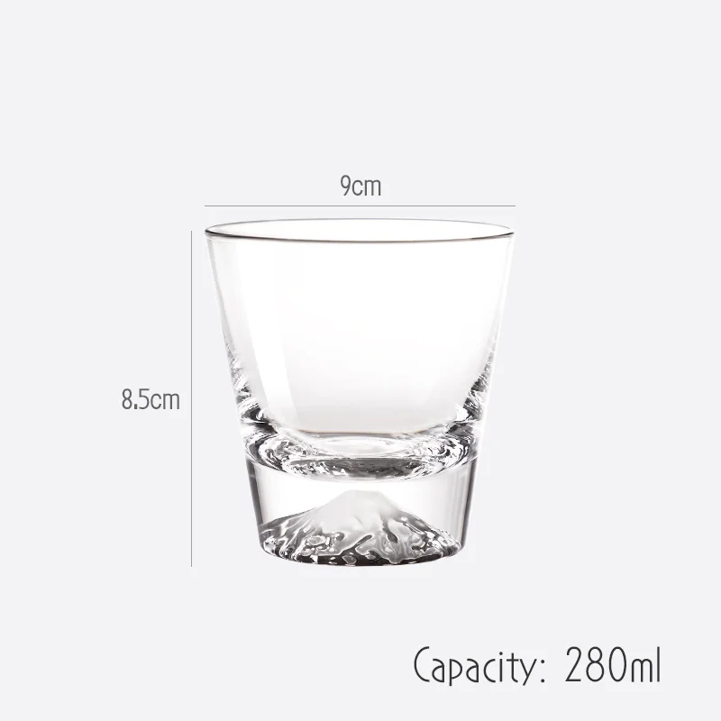 Сверкающие качество Fuji Стекло прозрачный кристалл с изображением заснеженной