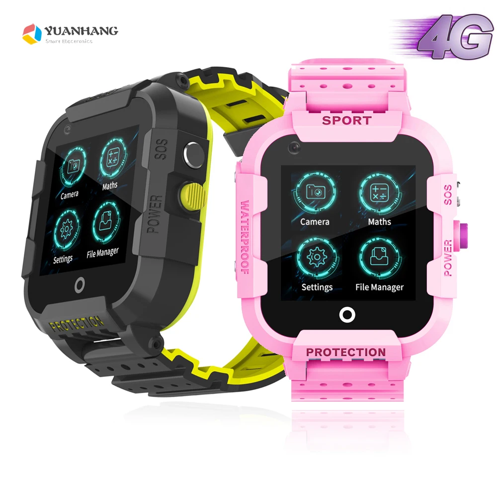 IPX7 водонепроницаемые умные часы 4G с дистанционной камерой GPS Wi-Fi Детские для