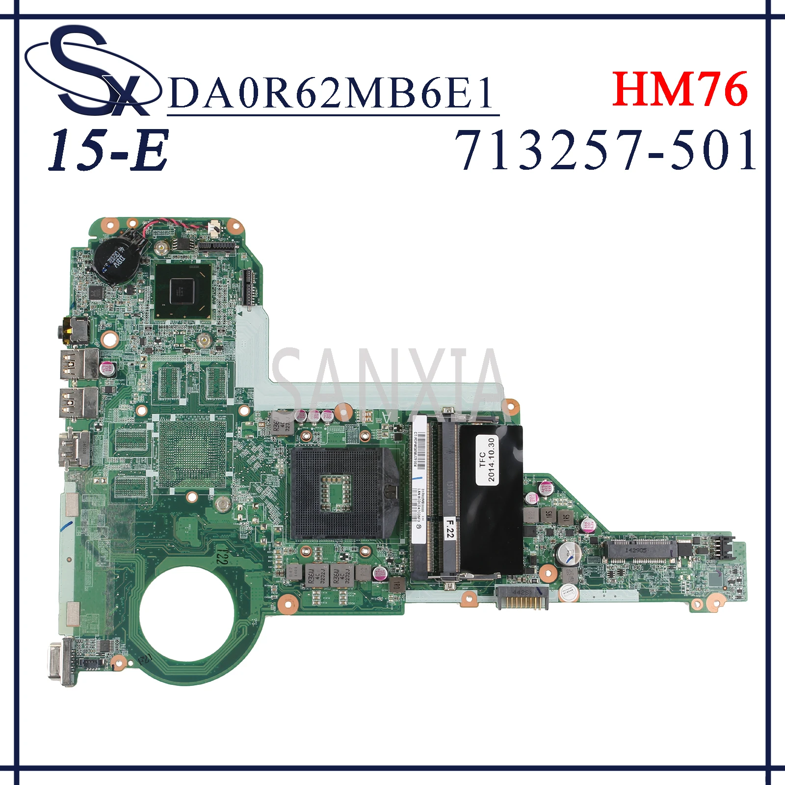 

Материнская плата KEFU DA0R62MB6E1 для ноутбука HP Pavilion 15-E HM77, оригинальная материнская плата 713257-501