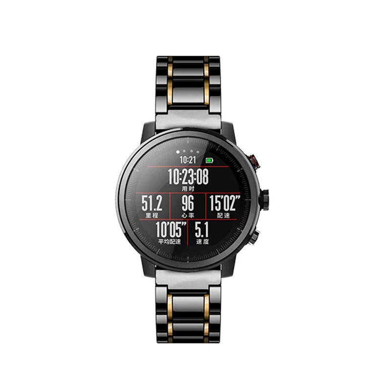 20 мм 22 мм керамический ремешок для AMAZFIT Stratos 2 S/GTS/GTR 42 мм 44 мм/Verge/Pace/Bip Смарт-часы керамический ремешок для часов высокого качества