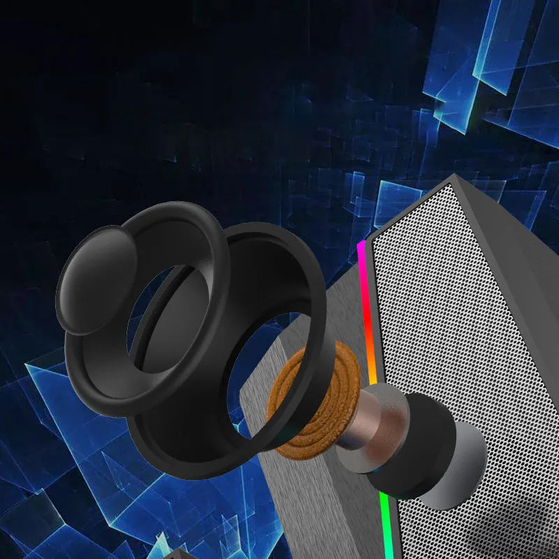 RGB ослепсветильник ка настольные компьютерные колонки 2 0 мультимедийные