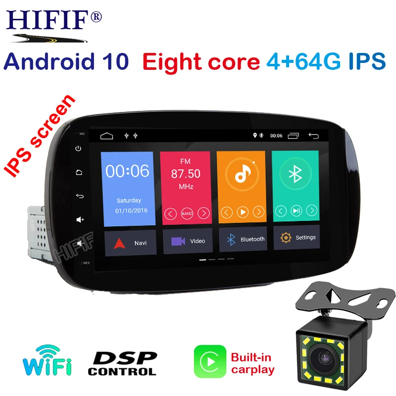 9 &quotips! 4G Android 0 автомобильный мультимедиаплеер gps Авторадио для Mercedes/Benz Smart Fortwo 2016