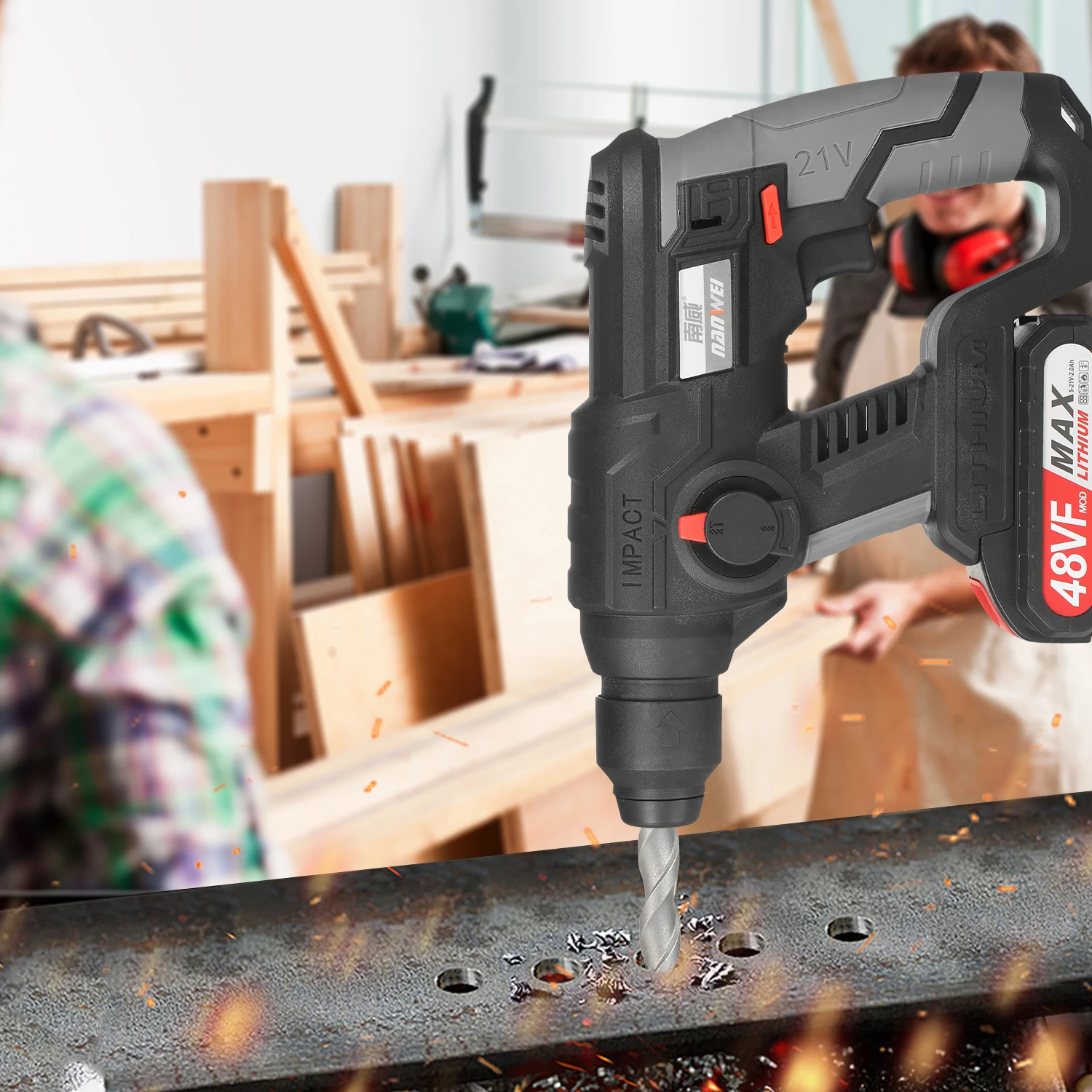 Дрель-перфоратор аккумуляторная 21 в 780 об./мин. | Инструменты