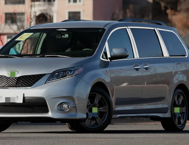 Стайлинг автомобиля отделка окон из нержавеющей стали для Toyota Sienna 2010-2019 |