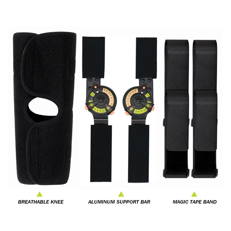 

Fit-Pro Size Hinged ROM Knee Brace Adjustable Knee Immobilizer Support for ACL, PCL, Meniscus Tear, Osteoarthritis