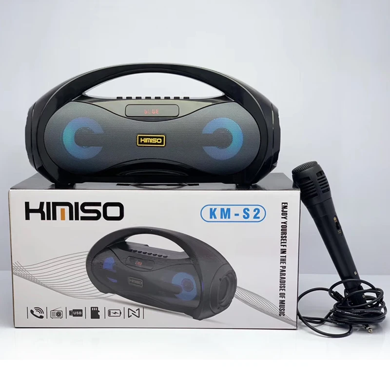 Мощная Bluetooth-колонка с микрофоном беспроводная Портативная колонка для