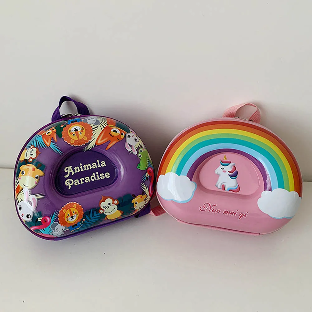 

Children Kids 3D Kindergarten PVC Hard Shell Backpack Cartoon Lovely Small Schoolbag
