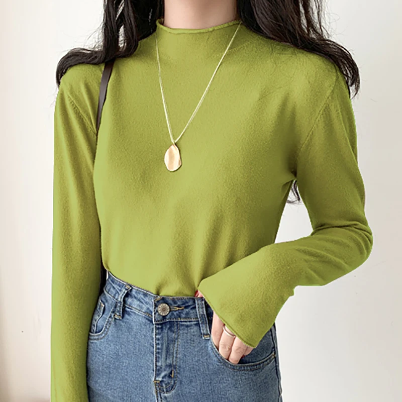 

Свитер женский трикотажный с длинным рукавом, осень 2020