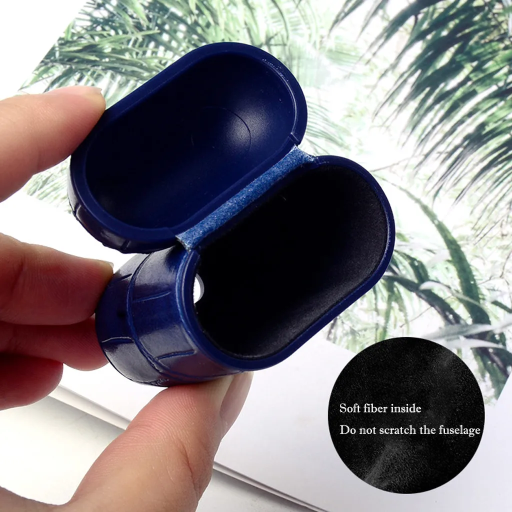 Искусственная кожа Bluetooth Беспроводной наушники чехол для защитный AirPods кожи