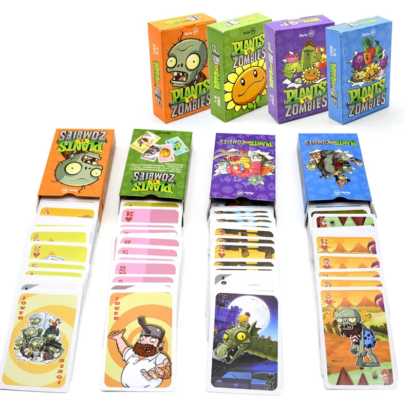 

55pcs Plants vs Zombie Characters Poker Cards PVZ Game Card Poker Game Board Game Card Creative Gift