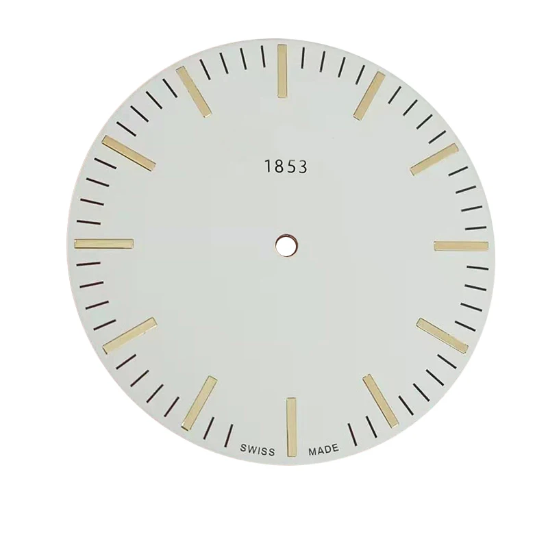 White gold dial 34 мм Циферблат часов для T109410A Мужские кварцевые часы T109 текстовые часы аксессуары T109410 запчасти для ремонта - Цвет: White gold dial