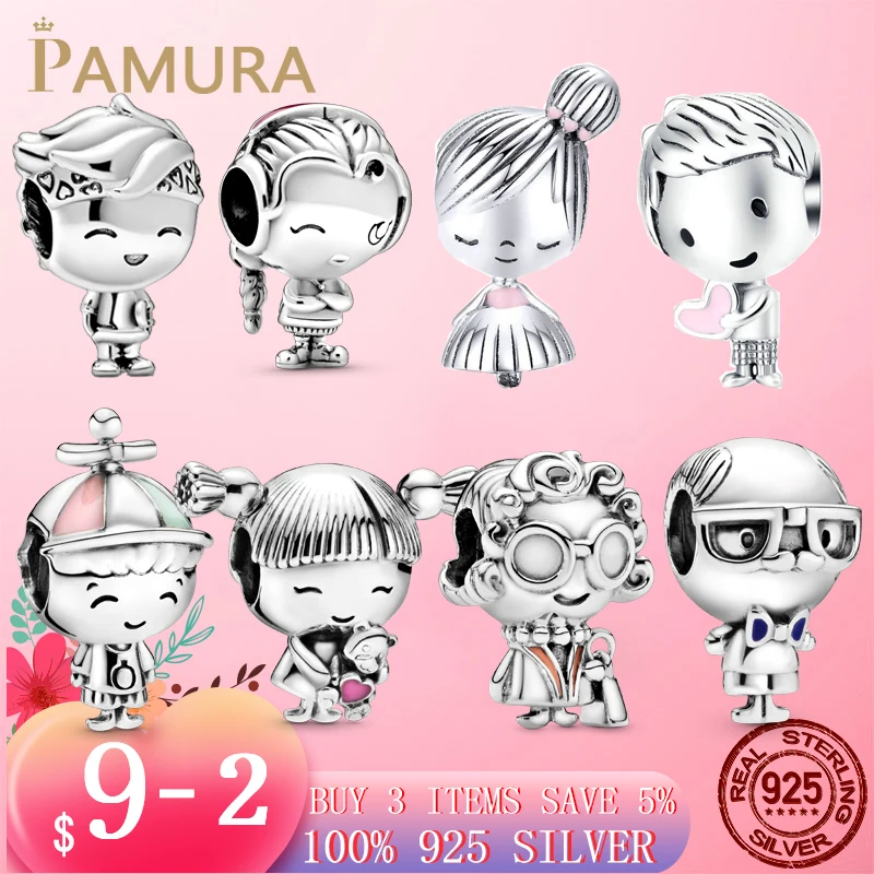 

Sale 100% Real 925 Sterling Silver Radiant Hearts Beads Charms Fit Original Pandora Bracelet DIY Jewelry Making Dorpshipping