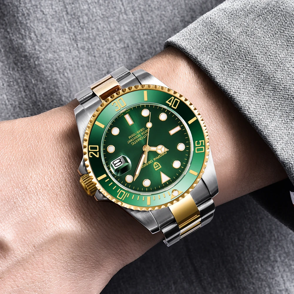 Часы PAGANI DESIGN Мужские механические водонепроницаемые брендовые автоматические