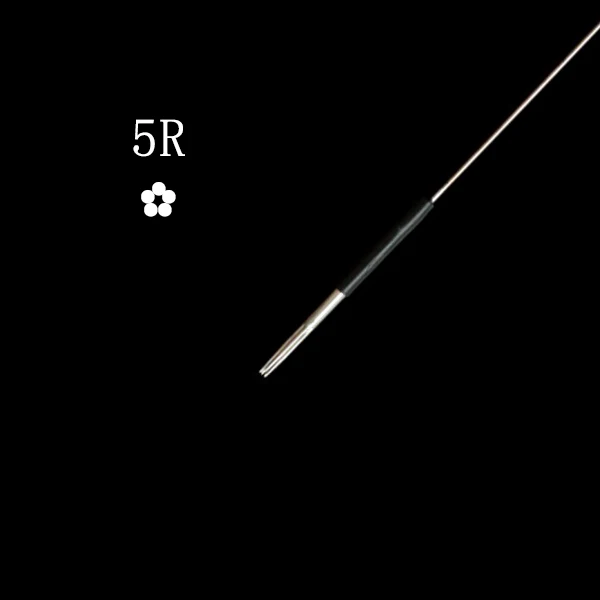 5R needle 500pcs 500 шт./кор. 3R тату-машинка мануального татуажа бровей Иглы полу-перманентный макияж тату для бровей, микро лезвия для макияжа губ и машинка мунсу иглы 0,35 мм* 50 мм - Габаритные размеры: 5R needle 500pcs