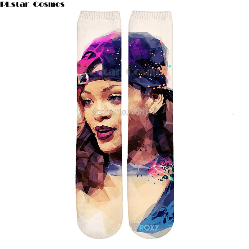 

PLstar Cosmos Rihanna Cotton Socks Colorful Brand Warm Cartoon Short Ankle Halloween Sock dropshipping
