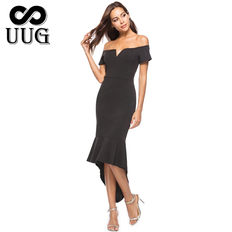 

UUG Women Sexy Dresses Women Short sleeve Dress Autumn Winter Off Shoulder Dress Celebrity Club Party Evening Party