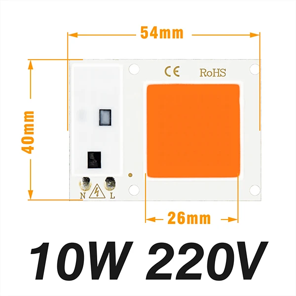 10W Grow Light Светодиодный фито-светильник 220 В, 10 Вт, 20 Вт, 30 Вт, 50 Вт, светильник для выращивания, Теплый Холодный белый умный IC Бисер для домашних растений, цветов, семян, гидропоники - Цвет: 10W Grow Light