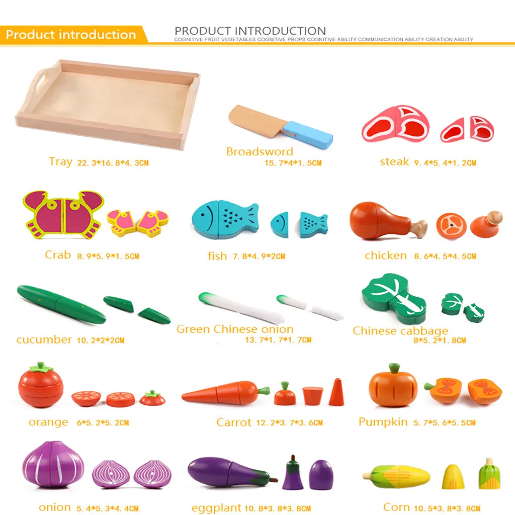 

Kids Kitchen Toys Simulation Wooden Toys For 2 Year Old Pretend Play Food Set For Kids Play Kitchen Toy Kitchen Playing Toys