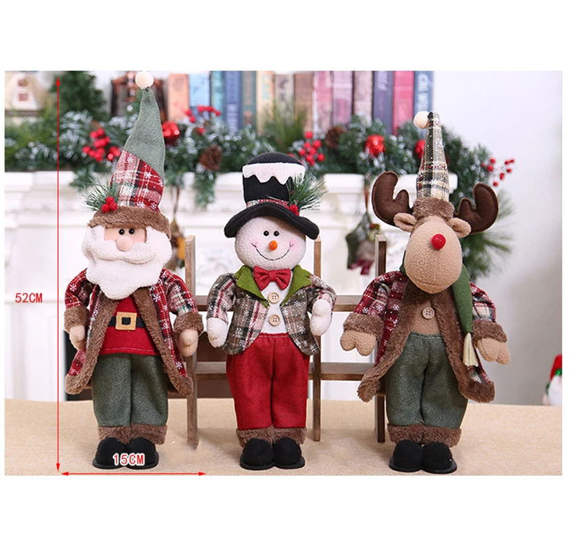 Рождественский деко куклы забавная Рождественская елка Висячие носки Санта