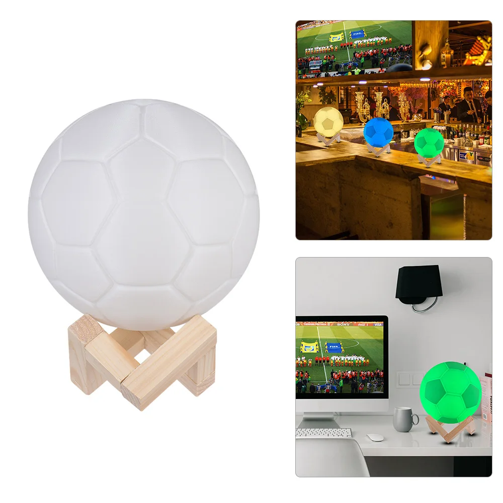 7 цветный светодиодный ночник с деревянным кронштейном для баров кафе