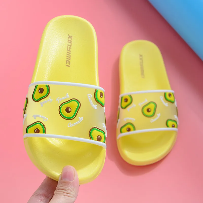 Детская обувь летние тапочки для девочек домашние детские с изображением